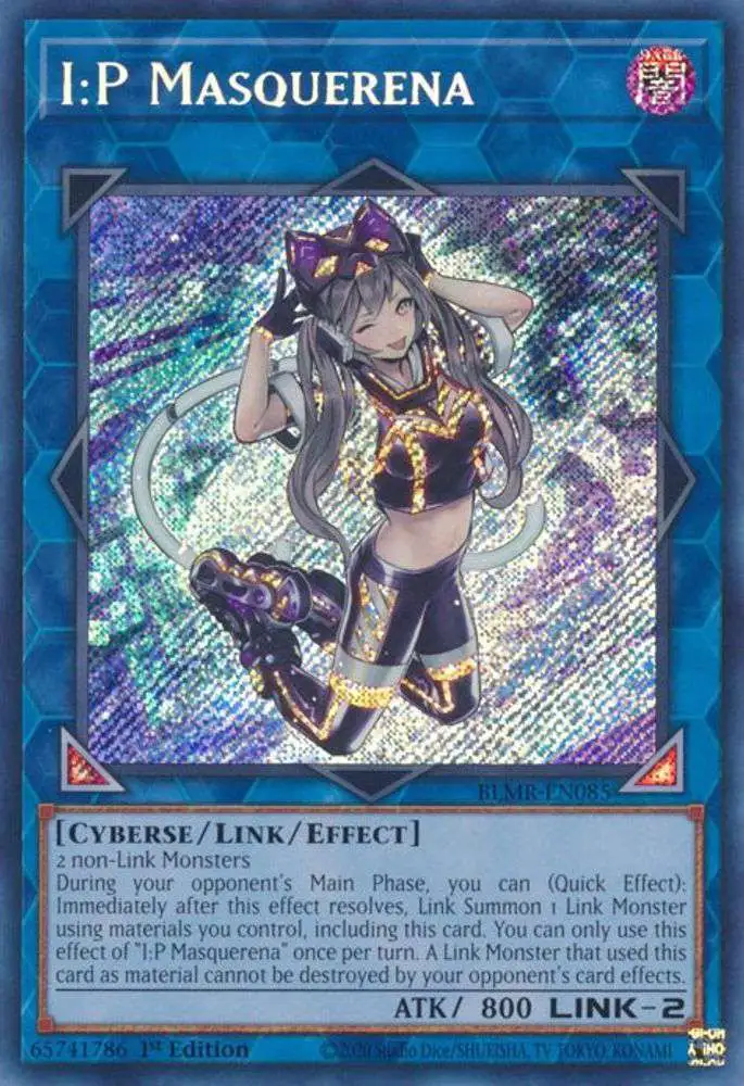 YuGiOh Trading Card Game Battles of Legend: Monstrous Revenge Secret Rare I:P Masquerena BLMR-EN085