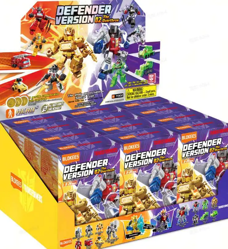 Transformers Galaxy Version Defender Wave 2 The Overthrow Mystery Box DV02 [12 Packs]