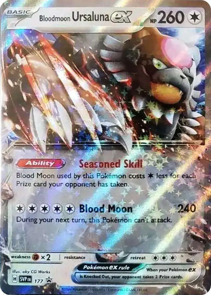 Pokemon Scarlet & Violet Promo Bloodmoon Ursaluna ex SVP177