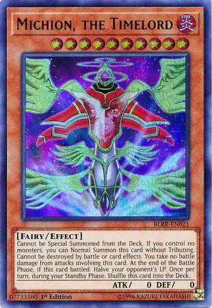 YuGiOh Battles of Legend: Relentless Revenge Ultra Rare Michion, the Timelord BLRR-EN021
