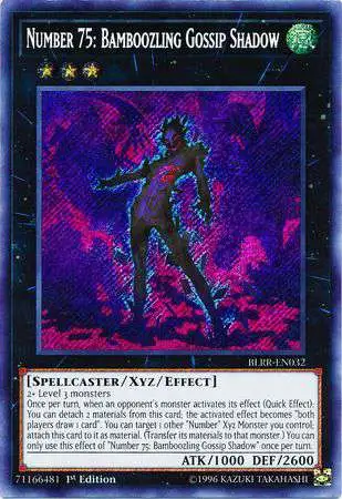 YuGiOh Battles of Legend: Relentless Revenge Secret Rare Number 75: Bamboozling Gossip Shadow BLRR-EN032