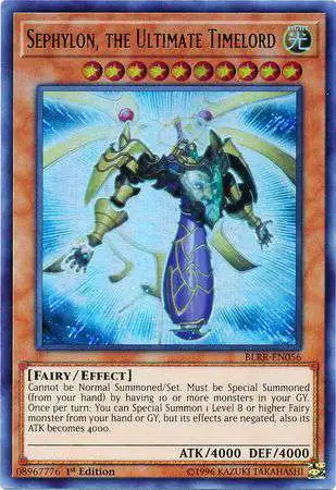 YuGiOh Battles of Legend: Relentless Revenge Ultra Rare Sephylon, the Ultimate Timelord BLRR-EN056