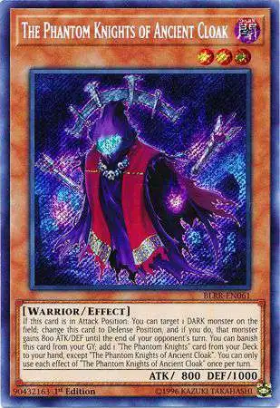 YuGiOh Battles of Legend: Relentless Revenge Secret Rare The Phantom Knights of Ancient Cloak BLRR-EN061