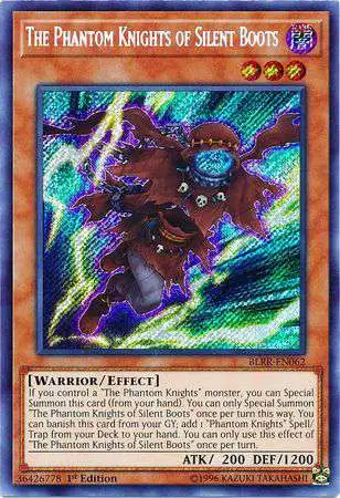 YuGiOh Battles of Legend: Relentless Revenge Secret Rare The Phantom Knights of Silent Boots BLRR-EN062