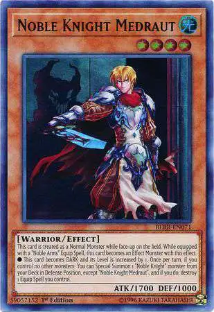 YuGiOh Battles of Legend: Relentless Revenge Ultra Rare Noble Knight Medraut BLRR-EN071
