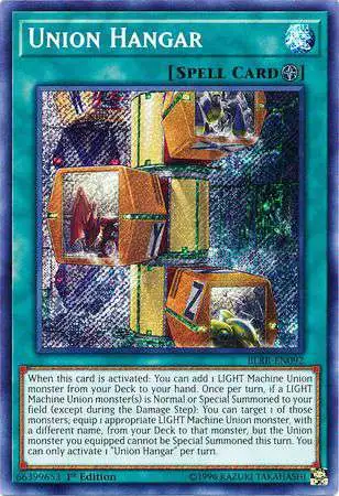 YuGiOh Battles of Legend: Relentless Revenge Secret Rare Union Hangar BLRR-EN092