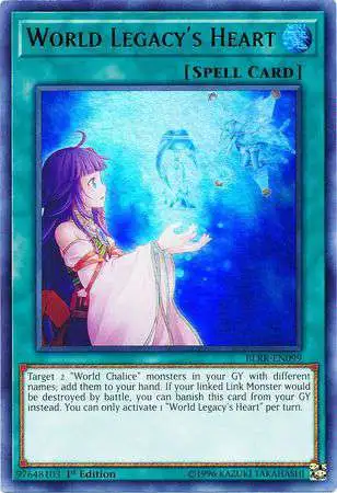 YuGiOh Battles of Legend: Relentless Revenge Ultra Rare World Legacy's Heart BLRR-EN099