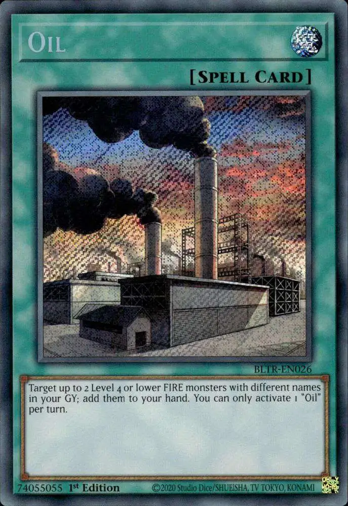 YuGiOh Trading Card Game Battles of Legend: Terminal Revenge Secret Rare  Oil BLTR-EN026