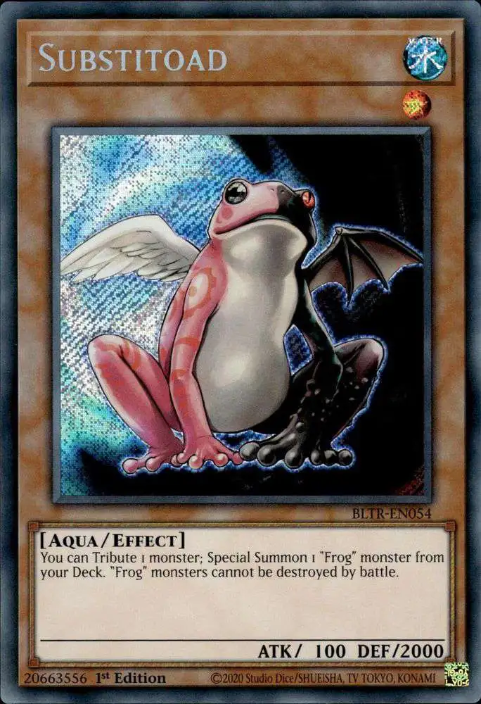 YuGiOh Trading Card Game Battles of Legend: Terminal Revenge Secret Rare Substitoad BLTR-EN054