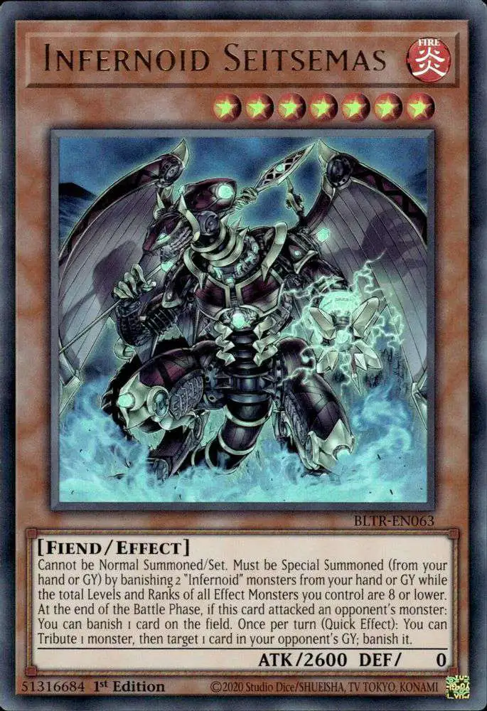 yugioh infernoid cards Pirmais [CROS-EN030] Ultra Rare  Darkhold Games You can destroy all Spells and Traps on the field YuGiOh Trading Card Game Battles