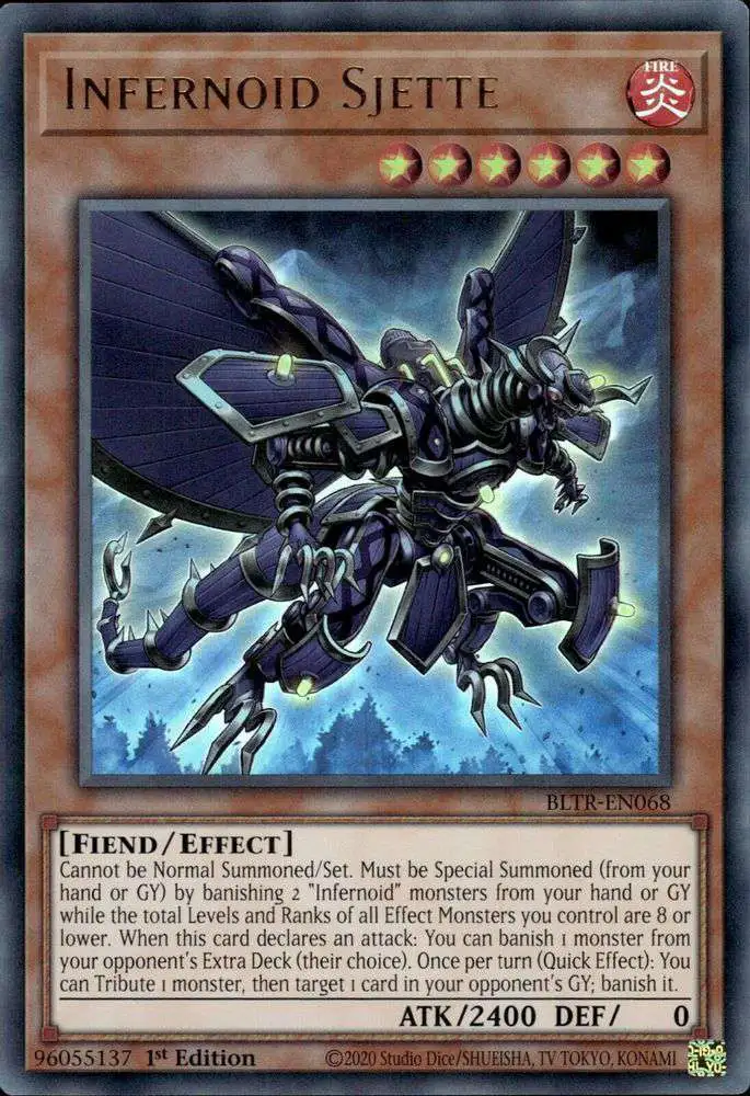 YuGiOh Trading Card Game Battles of Legend Terminal Revenge Single Card  Ultra Rare Infernoid Sjette BLTR-EN068 - ToyWiz