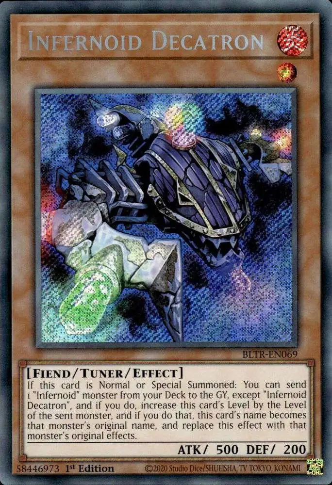 YuGiOh Trading Card Game Battles of Legend Terminal Revenge Single Card Secret Rare Infernoid Decatron BLTR-EN069 - ToyWiz YuGiOh Trading Card Game Battles of Legend Terminal Revenge Single Card Secret Rare Infernoid Decatron BLTR-EN069 - ToyWiz
