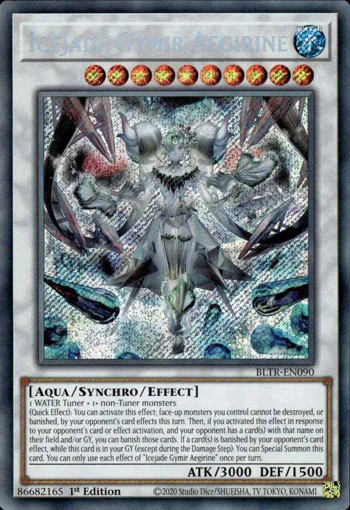 yugioh battles of legend: terminal revenge card list YuGiOh Trading Card Game Battles of Legend: Terminal Revenge Secret Rare  Icejade Gymir Aegirine BLTR-EN090