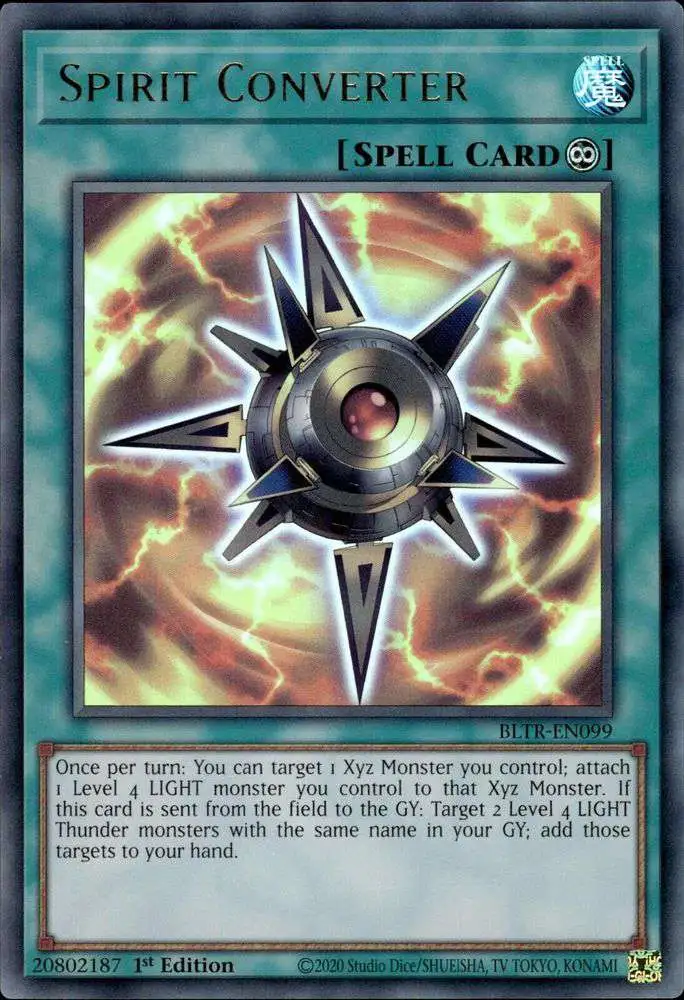 YuGiOh Trading Card Game Battles of Legend Terminal Revenge Single Card Ultra Rare Spirit Converter BLTR-EN099 - ToyWiz YuGiOh Trading Card Game Battles of Legend Terminal Revenge Single Card Ultra Rare Spirit Converter BLTR-EN099 - ToyWiz