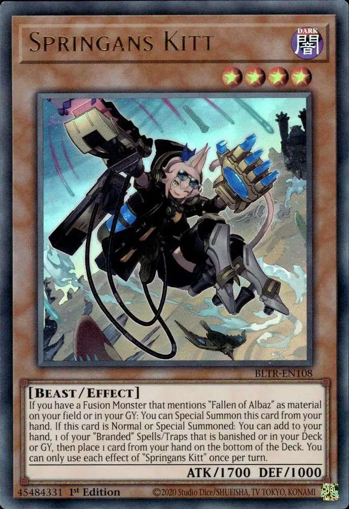 YuGiOh Trading Card Game Battles of Legend: Terminal Revenge Ultra Rare  Springans Kitt BLTR-EN108