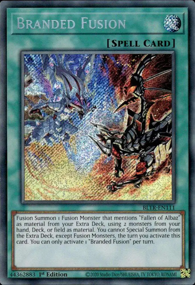YuGiOh Trading Card Game Battles of Legend: Terminal Revenge Secret Rare Branded Fusion BLTR-EN111