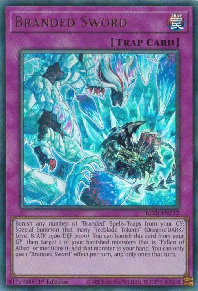 YuGiOh Trading Card Game Battles of Legend Terminal Revenge Single Card Ultra Rare Branded Sword BLTR-EN112 - ToyWiz YuGiOh Trading Card Game Battles of Legend Terminal Revenge Single Card Ultra Rare Branded Sword BLTR-EN112 - ToyWiz