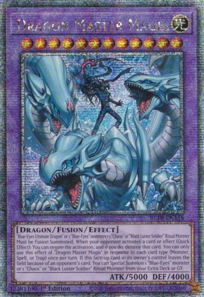 YuGiOh Trading Card Game Battles of Legend Terminal Revenge Single Card Quarter Century Secret Rare Dragon Master Magia BLTR-EN118 - ToyWiz YuGiOh Trading Card Game Battles of Legend Terminal Revenge Single Card Quarter Century Secret Rare Dragon Master Magia BLTR-EN118 - ToyWiz