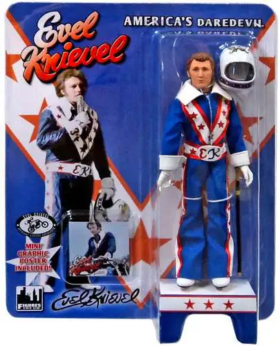 Evel Knievel Blue Suit World's Greatest Retro Figures Toy Company Action Figure 