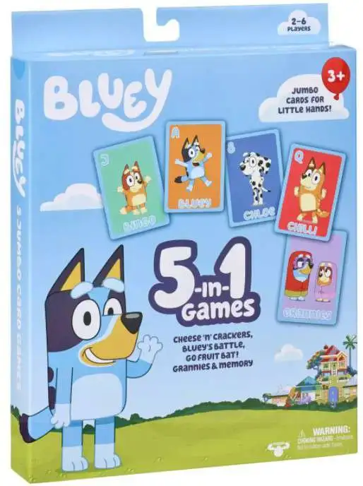 Bluey 5-In-1 Card Game