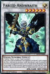 YuGiOh Blazing Vortex Super Rare Fabled Andwraith BLVO-EN044