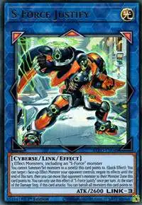 YuGiOh Blazing Vortex Ultra Rare S-Force Justify BLVO-EN048