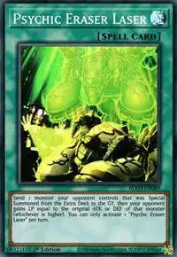 YuGiOh Blazing Vortex Super Rare Psychic Eraser Laser BLVO-EN089