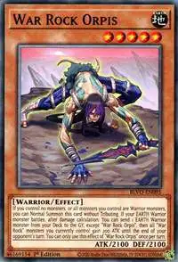 YuGiOh Blazing Vortex Common War Rock Orpis BLVO-EN095