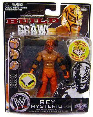 WWE Wrestling Build N' Brawl Series 7 Rey Mysterio Action Figure 