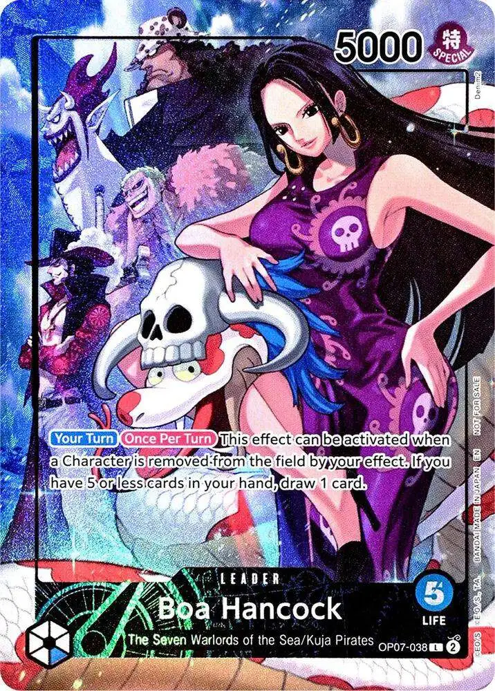 One Piece Trading Card Game 500 Years in the Future Leader Boa Hancock OP07-038 [PSA Alternate Art]