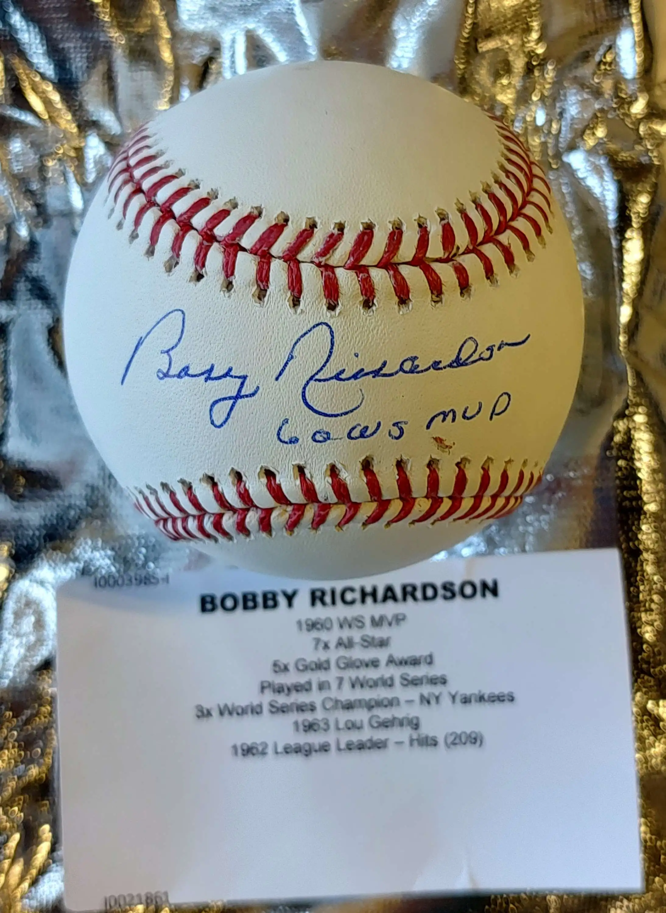MLB Hidden Treasures: New York Dynasty Bobby Richardson Autographed Baseball