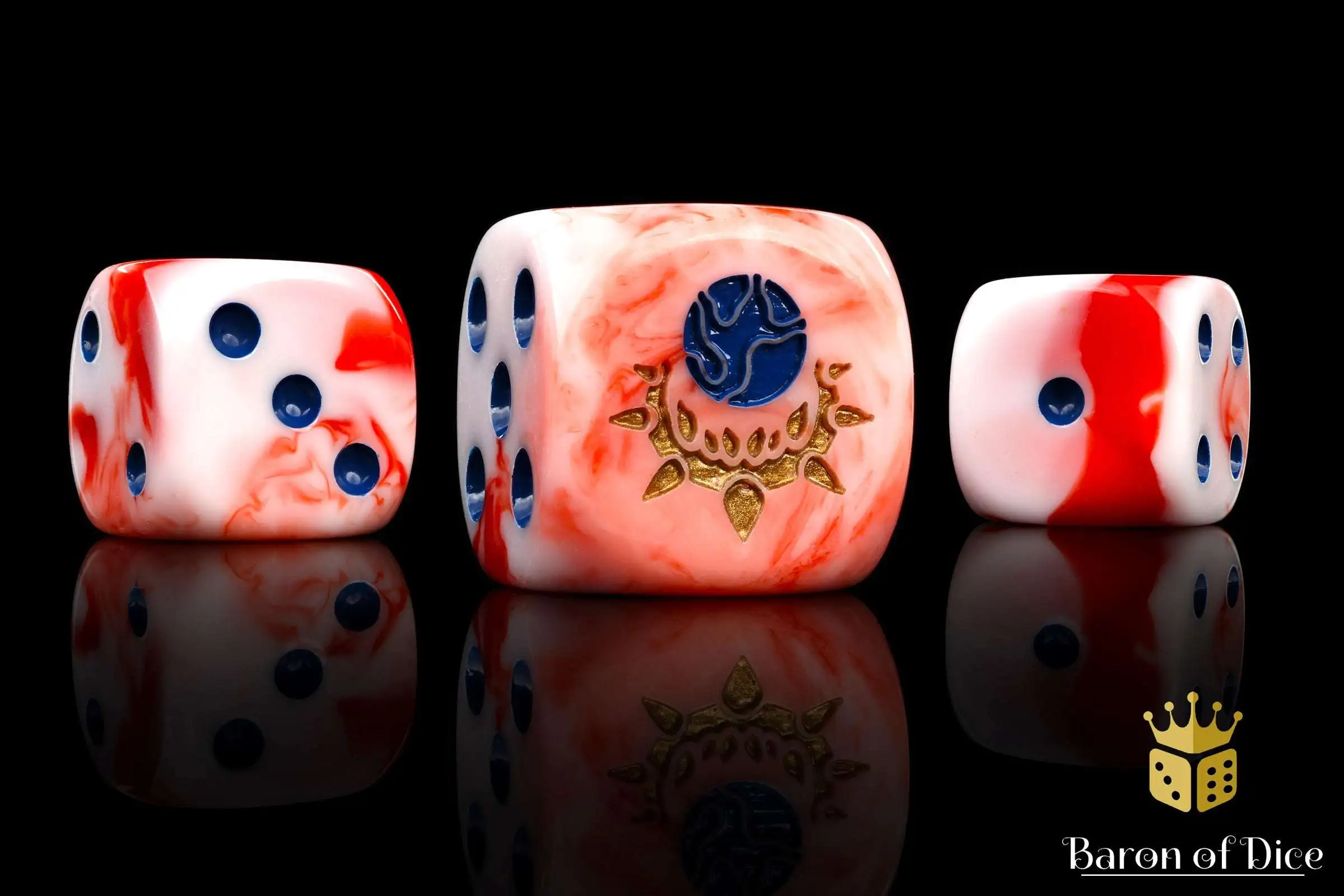 Baron Of Dice 6-Sided d6 Butcher of Worlds Dice Pack [25-Count Rounded]