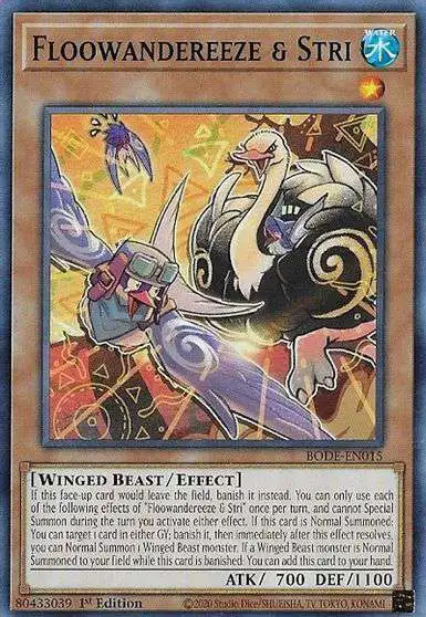 YuGiOh Trading Card Game Burst of Destiny Common Floowandereeze & Stri BODE-EN015