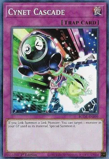 yugioh cynet cards YuGiOh Trading Card Game Burst of Destiny Common Cynet Cascade BODE-EN099