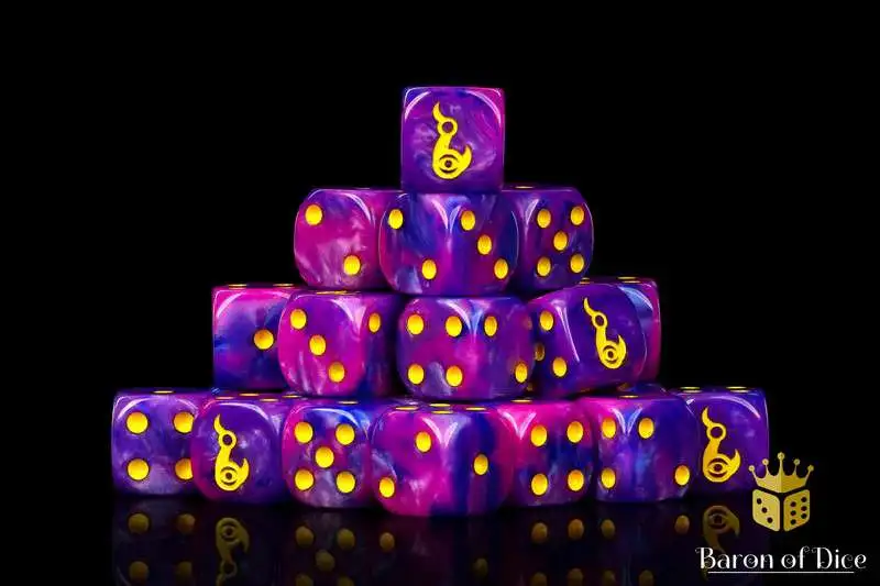 Baron Of Dice 6-Sided d6 Eternal Flame Dice Pack [25-Count Rounded]