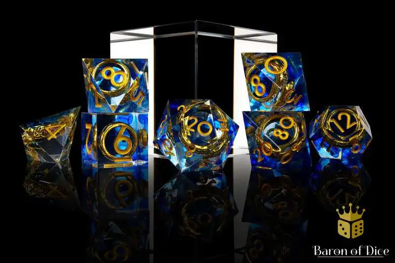 Baron Of Dice RPG Lost Ring Sharp Edge Dice Pack [7 Pieces ]