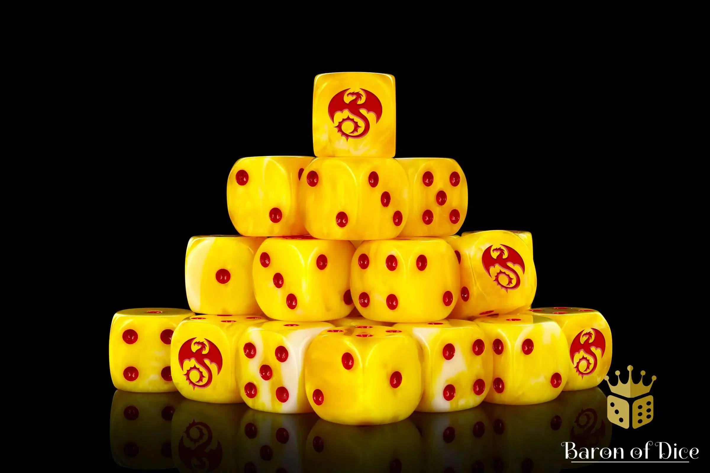 Baron Of Dice 6-Sided d6 Void Drakes Dice Pack [25-Count Rounded]