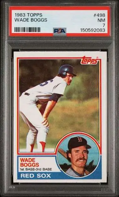 MLB 1983 Topps Baseball Wade Boggs #498 [Rookie] [PSA 7]