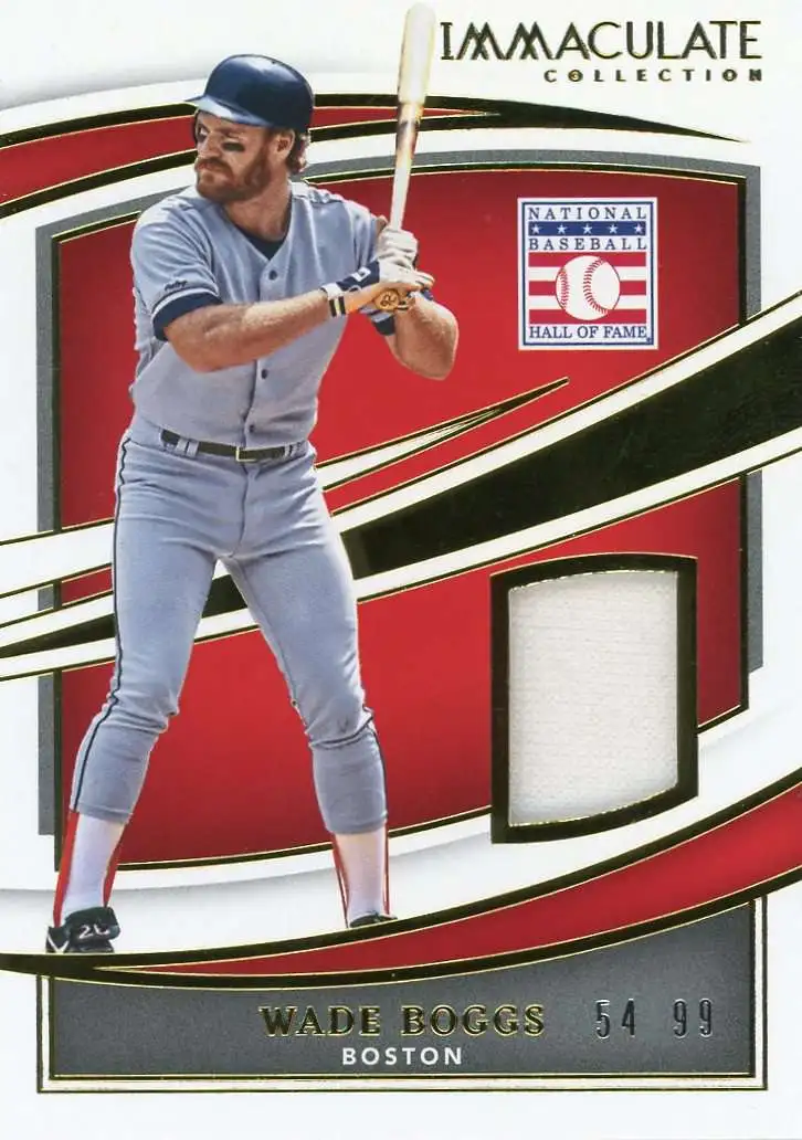 MLB 2022 Panini Immaculate Collection Wade Boggs 5499 Trading Card