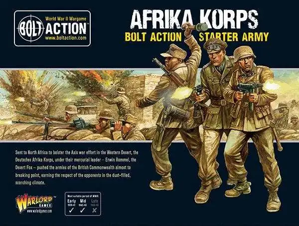 Bolt Action WWII Wargame Axis Afrika Korps Miniatures