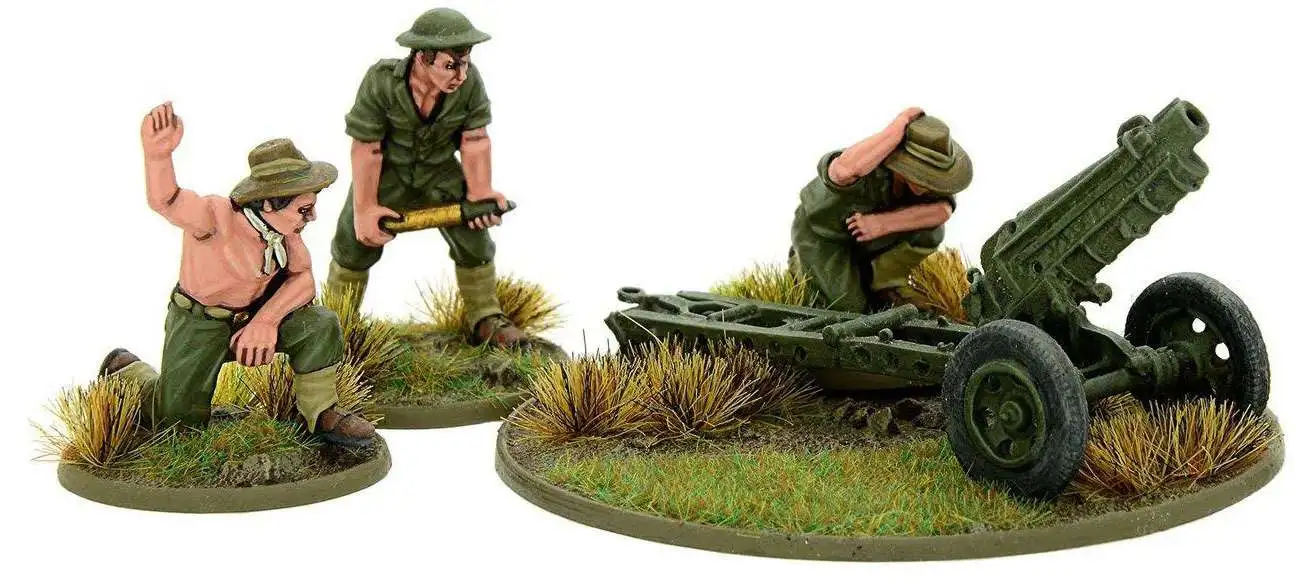 Bolt Action WWII Wargame Allies Australian 75mm Pack Howitzer (Pacific) Miniatures