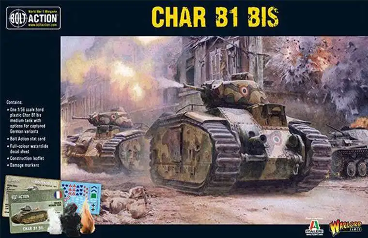 Bolt Action WWII Wargame Axis Char B1 bis Miniatures