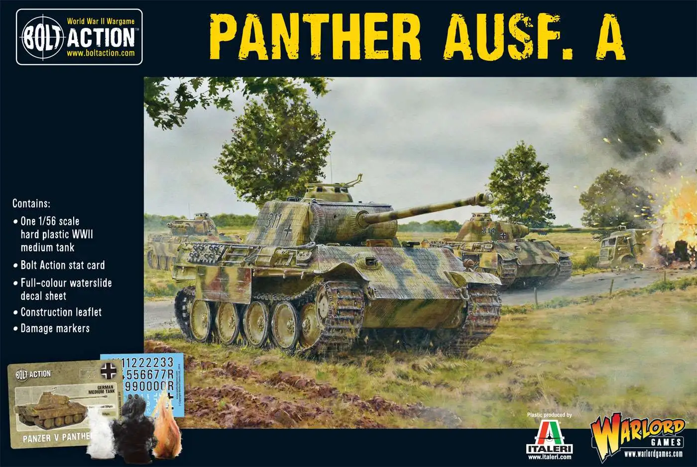 Bolt Action WWII Wargame Axis Panther Ausf. A Miniatures