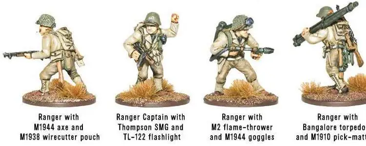 Bolt Action WWII Wargame Allies Rangers Lead The Way Miniatures WWII US ...