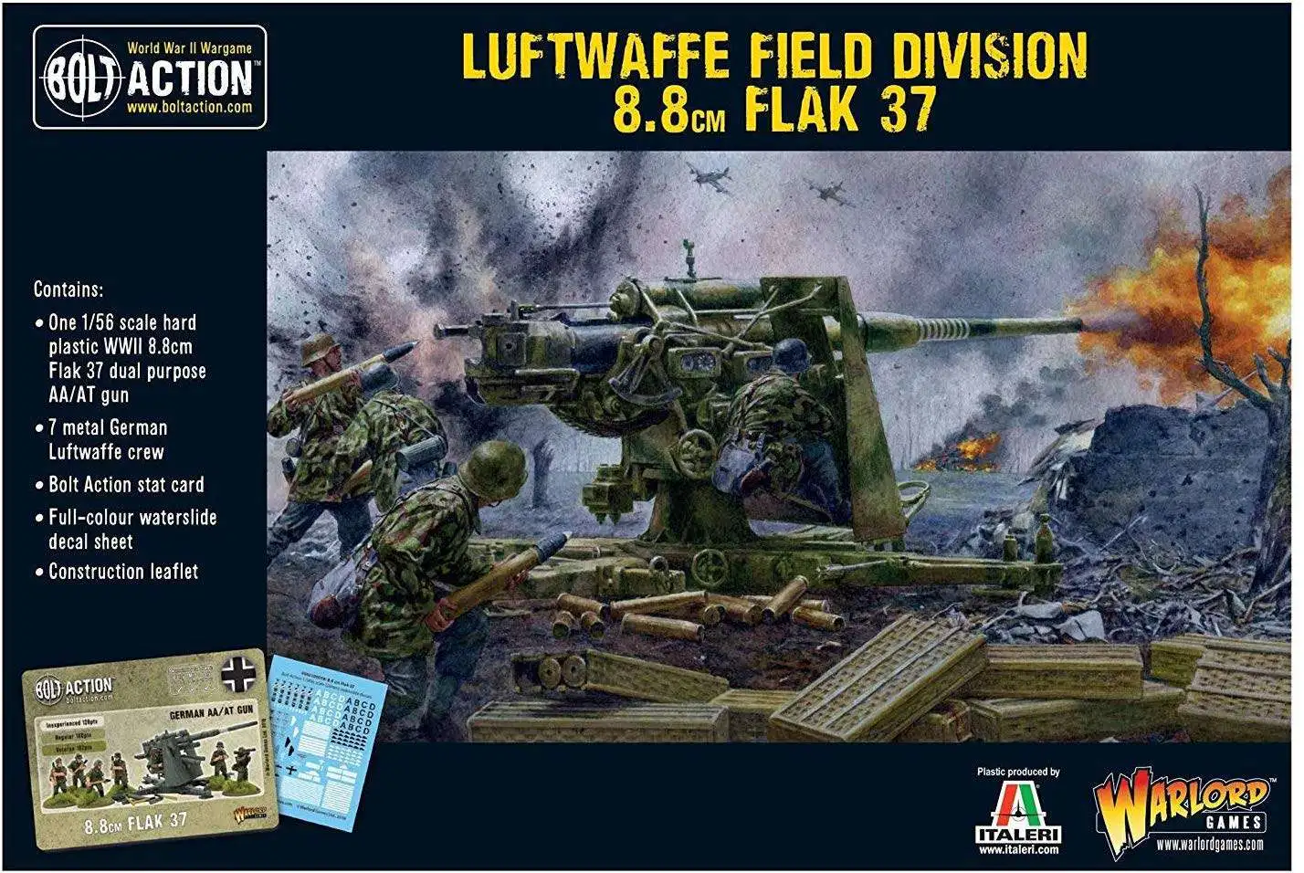 Bolt Action WWII Wargame Axis Luftwaffe Field Division 88mm