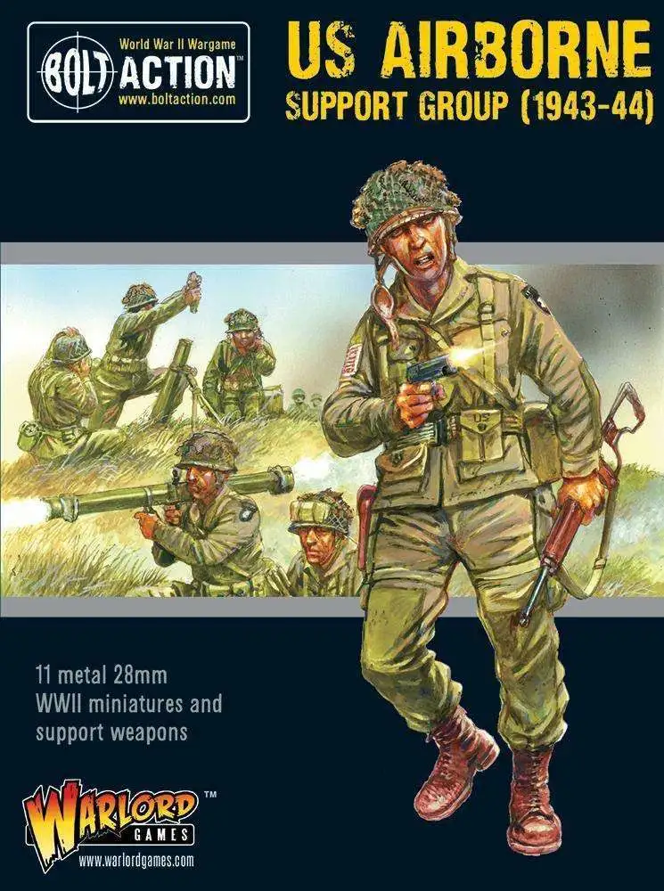 Bolt Action WWII Wargame Allies US Airborne Support Group (1943-44) Miniatures