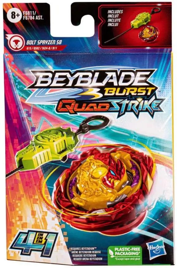 Beyblade Burst QuadStrike Single Pack Tops Wave 2 Set of 2