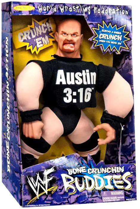 Details about   WWF Wrestling Stone Cold Steve Austin Bone Crunchin Buddies 1998 Titan Sports 