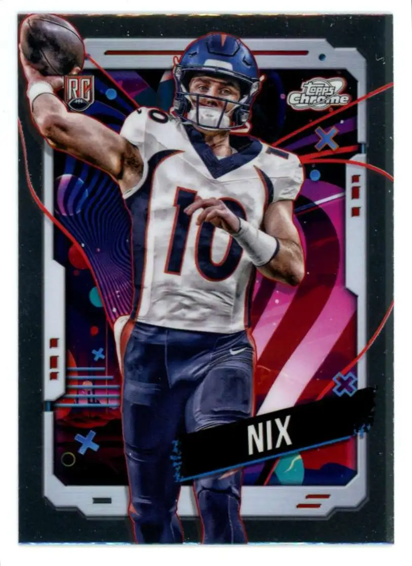 NFL Topps 2024 Chrome Cosmic Football Bo Nix #127 [Rookie]