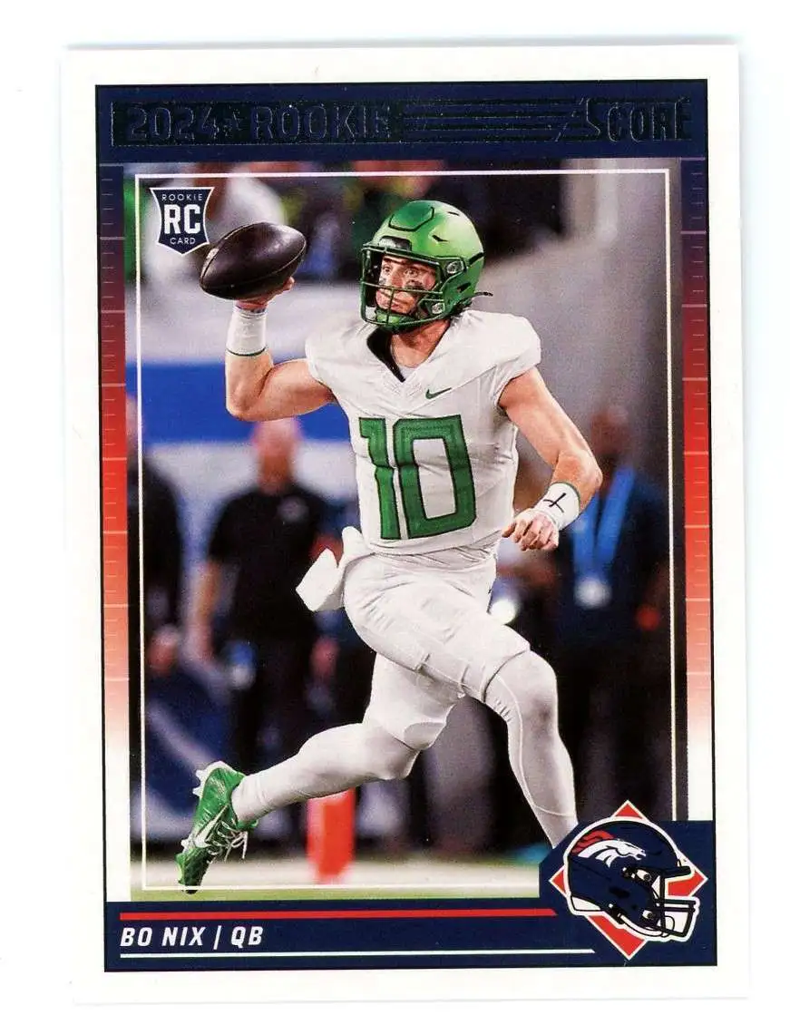NFL Denver Broncos 2024 Score Football Bo Nix #332 [Rookie]